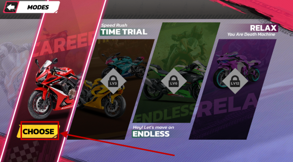 摩托骑手冲刺