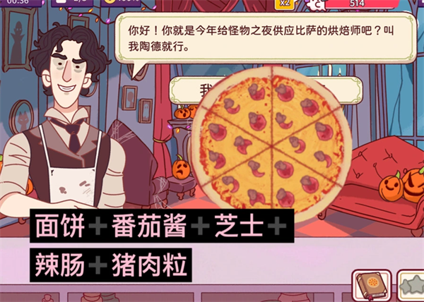 可口的披萨